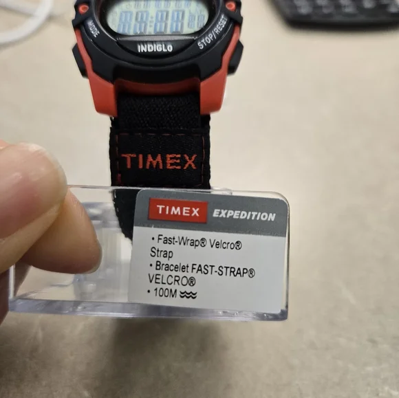 New Unisex Timex Black and Red Expedition Digital Watch - Picture 5 of 8